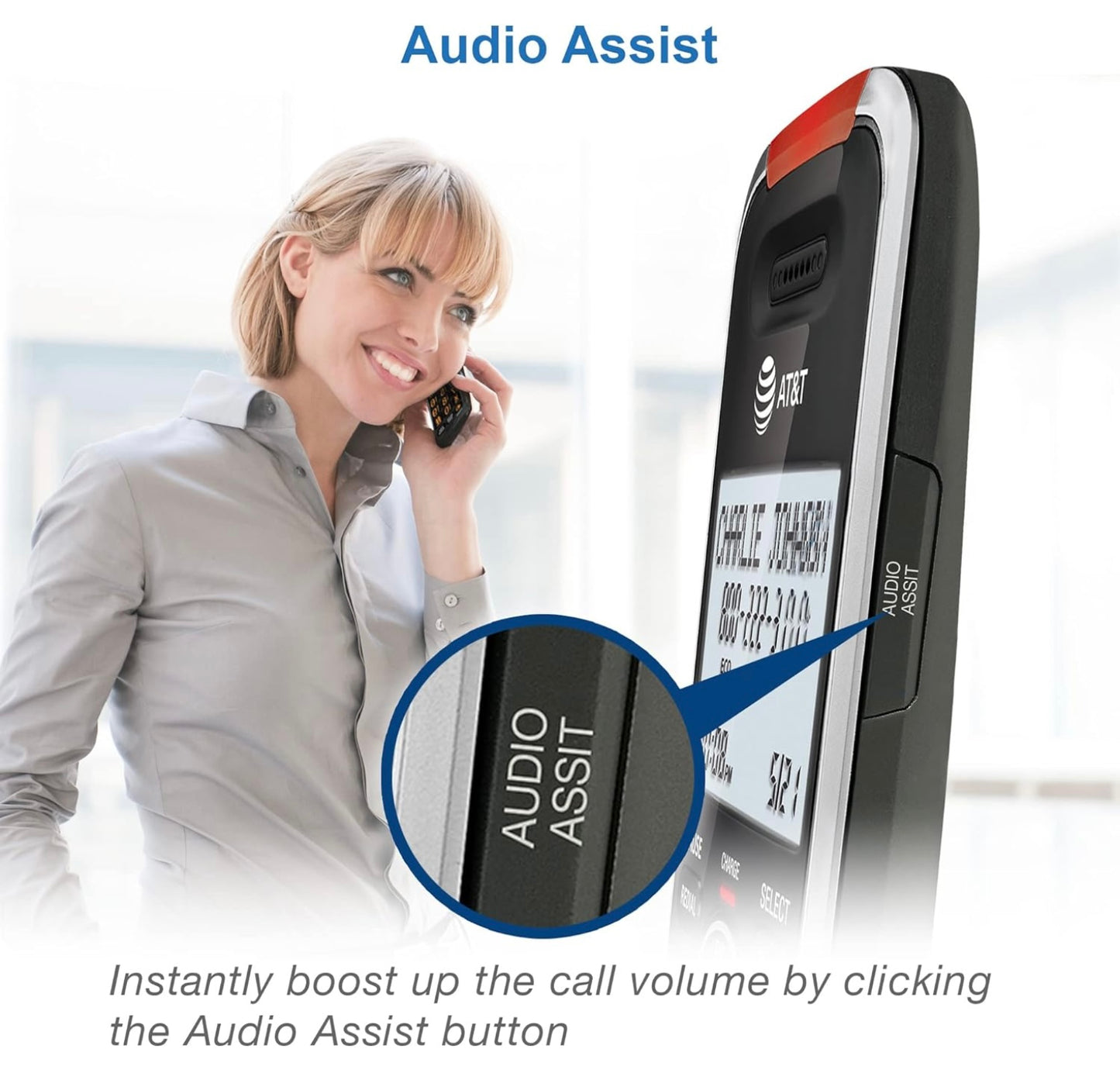 AT&T BL102-4 DECT6.0 4-Handset Cordless Phone with Answering Machine -...