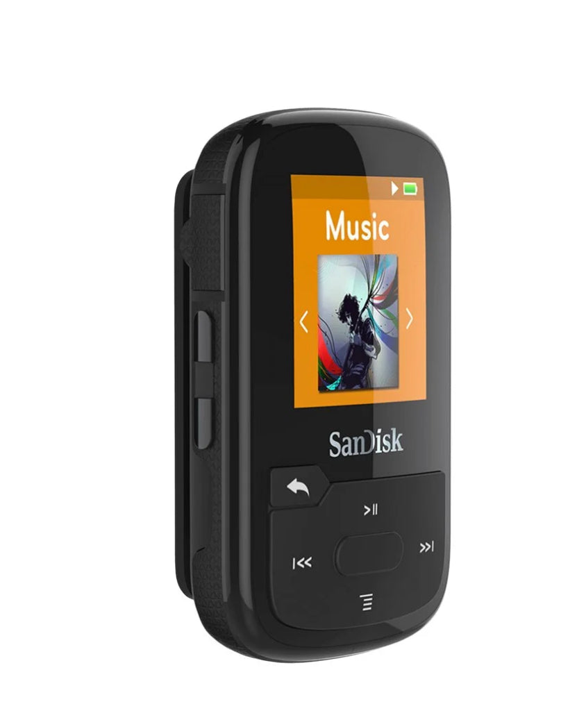 SanDisk Clip Sport Plus 16 GB MP3 Player With Bluetooth & FM Radio (Black)