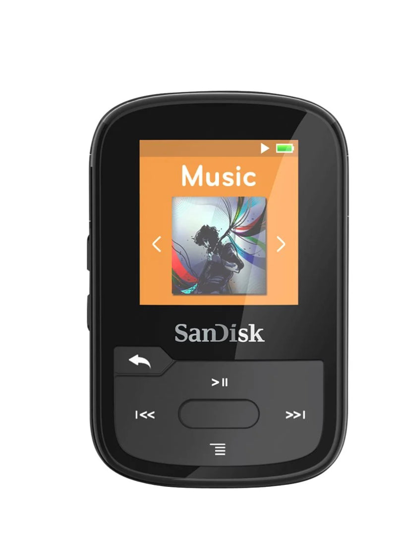 SanDisk Clip Sport Plus 16 GB MP3 Player With Bluetooth & FM Radio (Black)